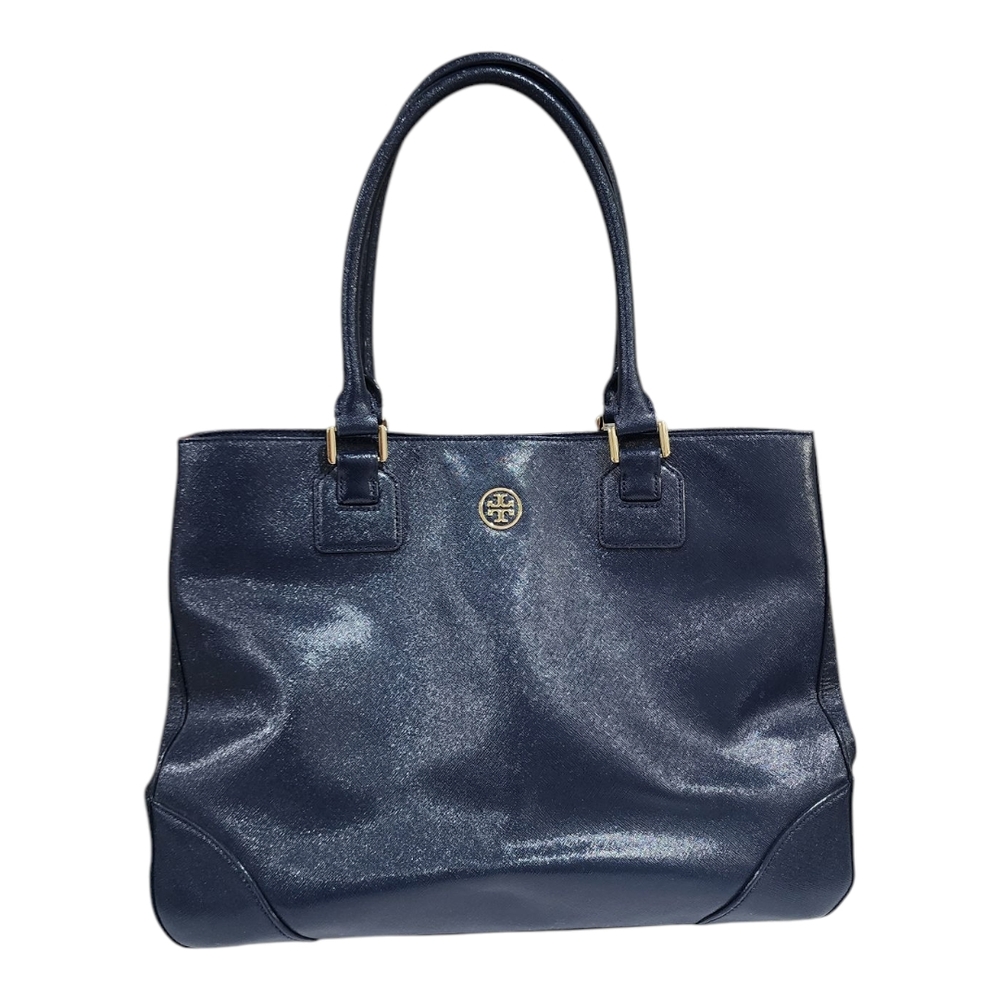 Tory Burch Navy Blue Tote Bag - Picture 15 of 16
